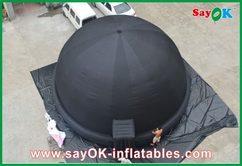 Diameter 5m Black Inflatable Projection Planetarium With Blower SGS ROHS