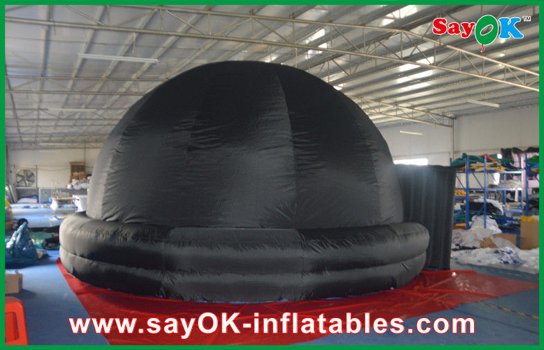 15m  Hangout Oxford Cloth Inflatable Dome Structures Digital Projection Show Use