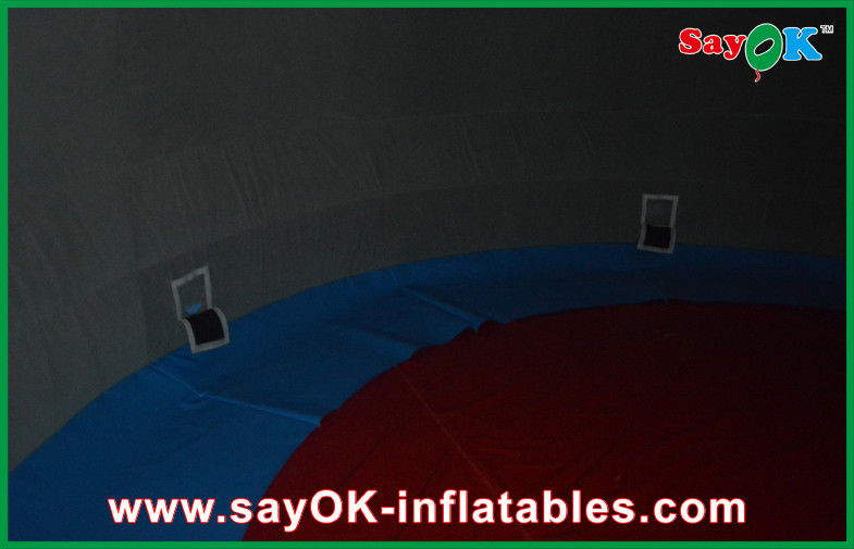 15m  Hangout Oxford Cloth Inflatable Dome Structures Digital Projection Show Use