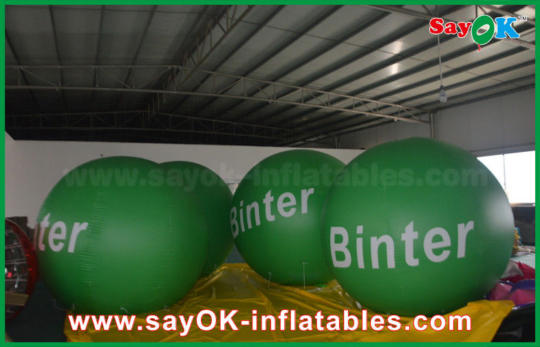 2.5m Green Giant Inflatable Led Helium Balloon for Advertising