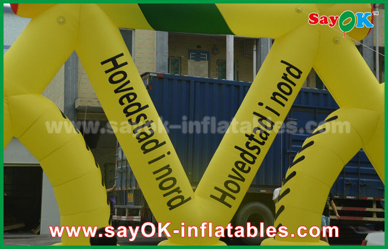 Customized Shape Giant Promotional Inflatable Bicycle Model with CE Blower