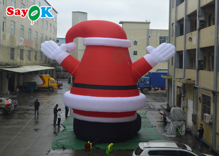 Cute LED Blow Up Christmas Decorations Spirit Giant Inflatable Santa Claus