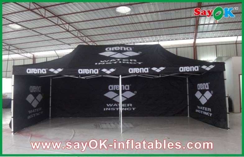 Easy Up Canopy Tent Aluminum Frame Folding Waterproof Tent  / Black Giant Outdoor Tent
