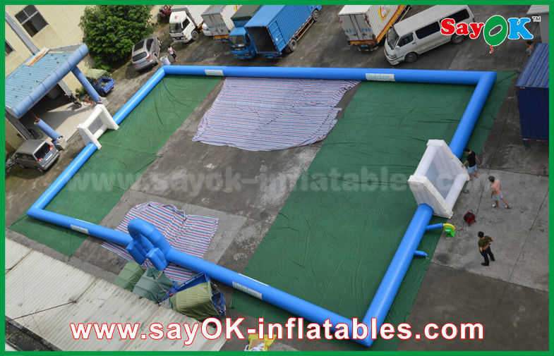 Adults PVC Tarpaulin Kids Inflatable Soccer / Football Field Court for Outside