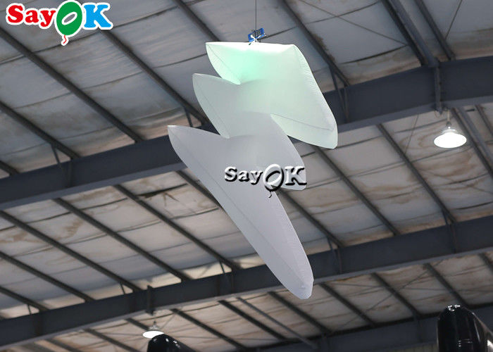 Nylon Cloth Hanging Inflatable Lightning Decoration Wind Resistant