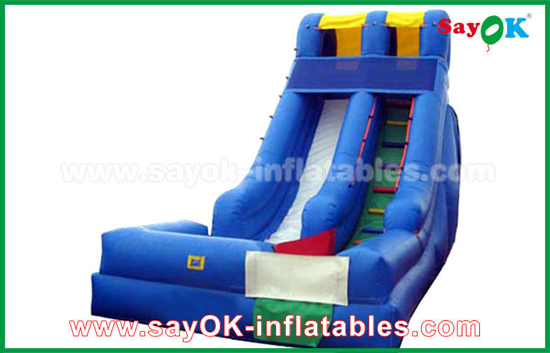 Inflatable Slip And Slide Giant Safety Inflatable Bouncer For Amusement Park , Inflatable Bounce Castle Bouncy Slides