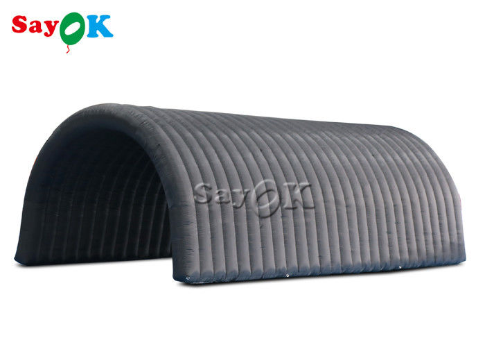 Inflatable Igloo Tent Black 210D Oxford Cloth Inflatable Tunnel Tent For Exhibition