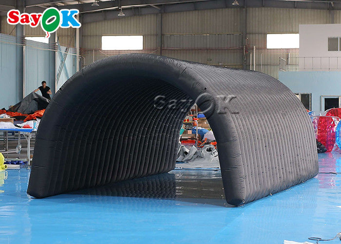 Inflatable Igloo Tent Black 210D Oxford Cloth Inflatable Tunnel Tent For Exhibition