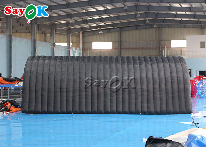 Inflatable Igloo Tent Black 210D Oxford Cloth Inflatable Tunnel Tent For Exhibition
