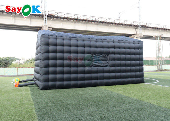 Black Disco Inflatable Light Mobile Night Club Tent Portable Party Led Lighting For Inflatable Nightclub Rental