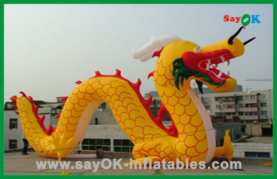 ক্রিয়াকলাপের জন্য কাস্টম হলুদ inflatable চীনা ড্রাগন inflatable কার্টুন অক্ষর