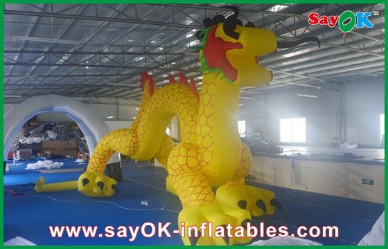 বিজ্ঞাপন inflatable কার্টুন অক্ষর, চীনা হলুদ ড্রাগন আর্ক