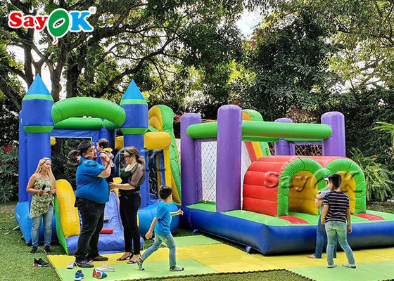 দীর্ঘস্থায়ী বড় ভাঁজ inflatable Camo Bouncer বিনোদন পার্ক জন্য SGS সিই