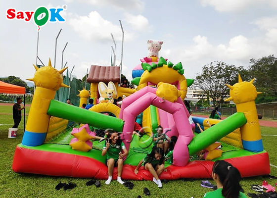 নিরাপদ বাণিজ্যিক inflatable bouncer বড় Trampoline জন্য কিডস খেলার মাঠ