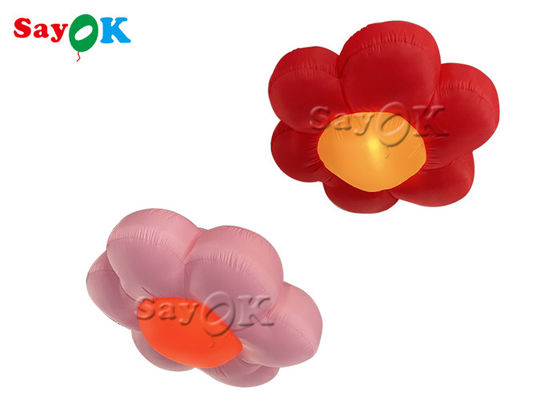 কাস্টম 1.5m 2m 190T কৃত্রিম inflatable আলো ফুল