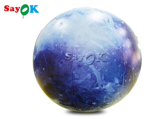 কাস্টমাইজড 40 ইঞ্চি inflatable আলো প্রসাধন প্লুটো প্ল্যানেট বেলুন