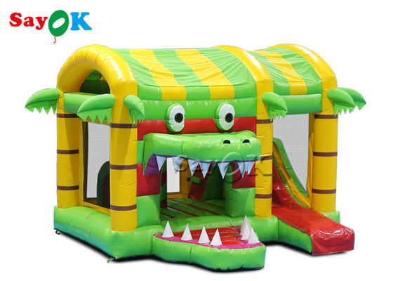 ছোট মাল্টি মজার ক্রোকোডিল Inflatable বাউন্স কাসল হাউস স্লাইড বাচ্চাদের জন্য