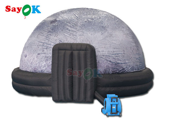 কারুশিল্প 5m ব্যাসাকার গম্বুজ inflatable গ্রহ তাম্বু কাস্টম লোগো প্যাটার্ন