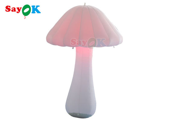 অক্সফোর্ড কাপড় 2m LED inflatable আলো সজ্জা সাদা মাশরুম