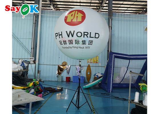 LED বন্ধনী মেঝে Inflatable বেলুন ইন্টারেক্টিভ ডেকোরেশন লাইট ইভেন্ট আলোকিত বল বিজ্ঞাপন