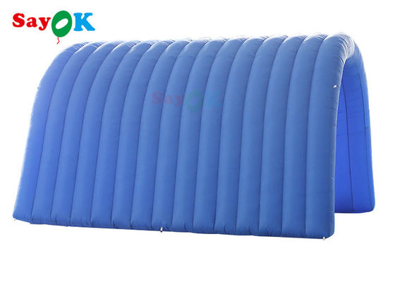 নেভি ব্লু কাস্টম ইনফ্ল্যাটেবল টানেল 5x5x3mH ইনফ্ল্যাটেবল ফুটবল এন্ট্রান্স