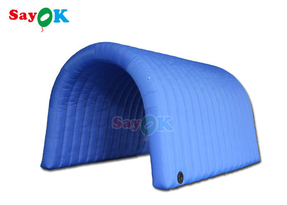 ইনফ্ল্যাটেবল লন তাঁবু 5x5x3mH ব্লু ইনফ্ল্যাটেবল টানেল তাঁবু প্রদর্শনীর জন্য অক্সফোর্ড কাপড়