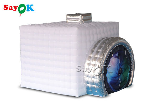 Inflatable পার্টি তাঁবু কাস্টমাইজড পোর্টেবল Inflatable ফটো বুথ LED আলোর সাথে