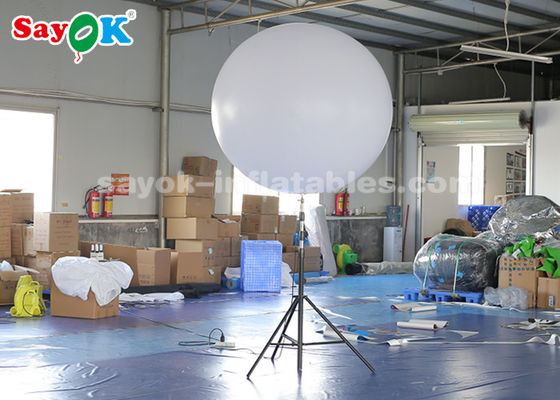 দীর্ঘস্থায়ী 1.5 মিটার বিশাল inflatable বেলুন প্রদর্শনী জন্য সাদা পলিস্টার