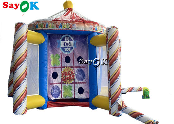 Inflatable লন গেম Tarpalin ইন্টারেক্টিভ স্পোর্টস গেম বার বেড়া থিম পার্টি Inflatable কার্নিভাল গেম বুথ