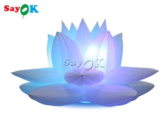 পার্টি সজ্জা 3m Led সঙ্গে inflatable লোটাস ফুল মডেল