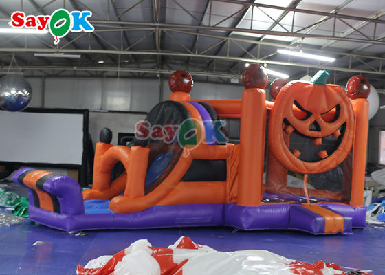 বিশাল inflatable পার্টি Bouncy Castle স্লাইড কম্বো হ্যালোইন Inflatable Bounce House