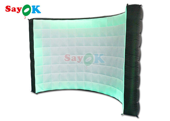 পোর্টেবল বাঁকা inflatable ফটো বুথ প্রদর্শনীর জন্য পটভূমি প্রাচীর