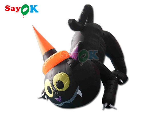 হ্যালোইন কার্টুন পশু মডেল inflatable কালো বিড়াল হ্যালোইন ইয়ার্ড সজ্জা