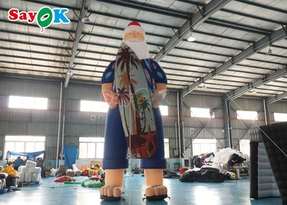 হাওয়াইয়ান ক্রিসমাস ডেক্রেশন মডেল বোল্ট সান্তা ক্লাউস সৈকতে 7.6 মিটার আকার