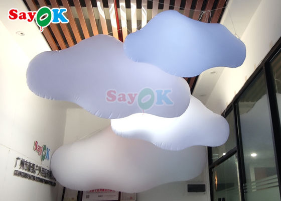 কাস্টমাইজড Inflatable Cloud LED Lighting For Club Decoration Inflatable Pavilion At Music Festival (ক্লাবের সাজসজ্জার জন্য কাস্টমাইজড ইনফ্ল্যাটেবল ক্লাউড এলইডি আলো)