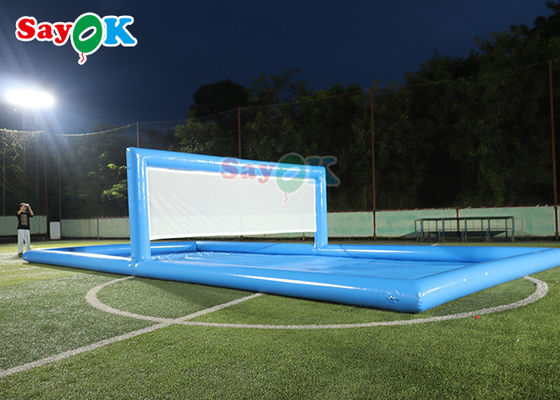 ওয়াটার পার্ক গেমস বড় পুল inflatable ভলিবল মাঠ inflatable জল টেনিস কোর্ট খেলাধুলা গেম জন্য