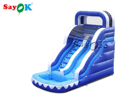 বাণিজ্যিক inflatable স্লাইড প্রাপ্তবয়স্ক এবং শিশু ডাবল লেন inflatable স্লাইড এবং পুল সঙ্গে স্লাইড