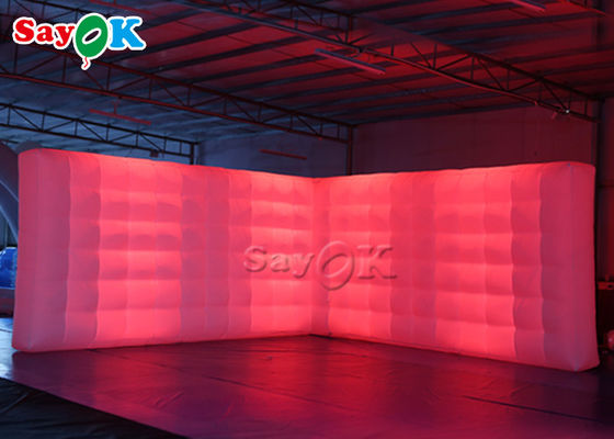 কাস্টম তৈরি পার্টি নেতৃত্বাধীন আলো 5x2.5mH inflatable বায়ু প্রাচীর