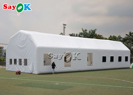 ইনফ্ল্যাটেবল লন তাঁবু জলরোধী হোয়াইট 20x10x5.5mH ইনফ্ল্যাটেবল অটোমোটিভ পেইন্ট বুথ