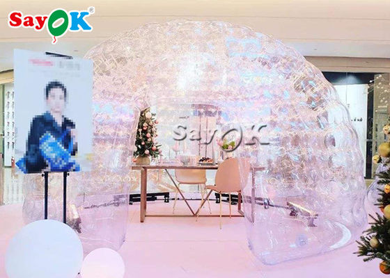কাস্টম inflatable তাঁবু মুদ্রণ বায়ু টাইট ক্লিয়ার বুদ্বুদ inflatable গম্বুজ তাঁবু