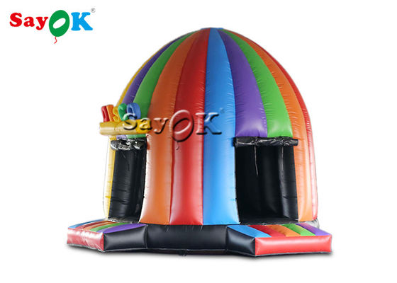 ইনফ্ল্যাটেবল টেন্ট গম্বুজ 5x4x3.8mH ইনফ্ল্যাটেবল ডিস্কো গম্বুজ জাদু আলো সহ বউন্সি ক্যাসল