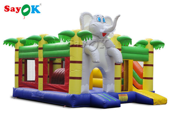 হোম মিনি হাতি অ্যানিমেশন Inflatable Bouncer Castle For Kids Party