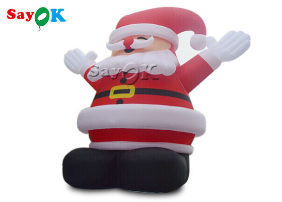 বিজ্ঞাপনের জন্য 10 মিটার ক্রিসমাস inflatable সান্তা মডেল