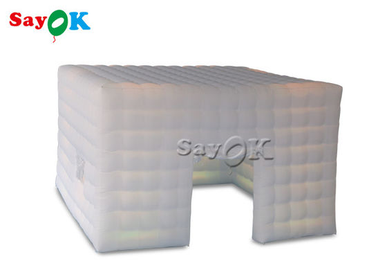 বহিরঙ্গন inflatable তাঁবু কাস্টমাইজড 6m 20ft Inflatable স্কয়ার তাঁবু পার্টি ইভেন্ট বিবাহ