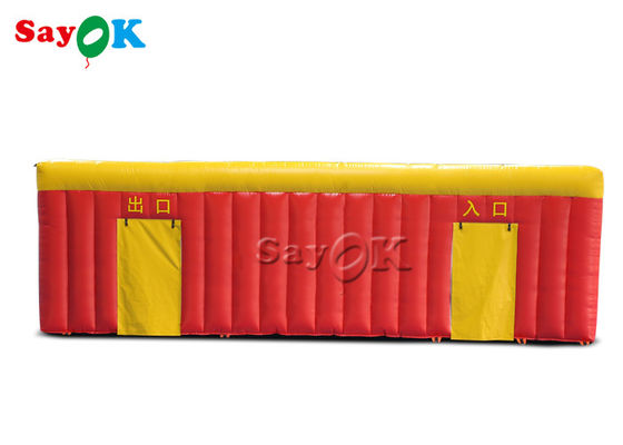 তাঁবু 8m 26.5 ফুট ইনফ্ল্যাটেবল এয়ার টেন্ট ফায়ার এডুকেশন হাউস ফায়ার ড্রিলের জন্য