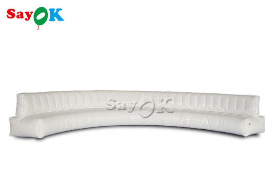6.367m বাঁকা সাদা মাল্টিফাংশনাল আসবাবপত্র inflatable এয়ার সোফা
